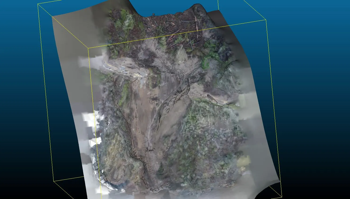 Washout Area in CloudCompare