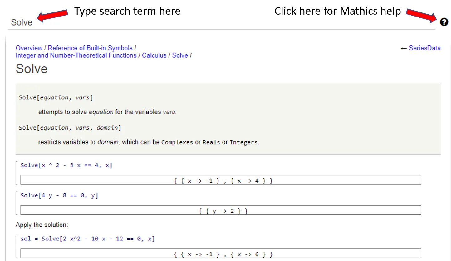 Mathics-help