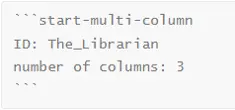 start-multi-column