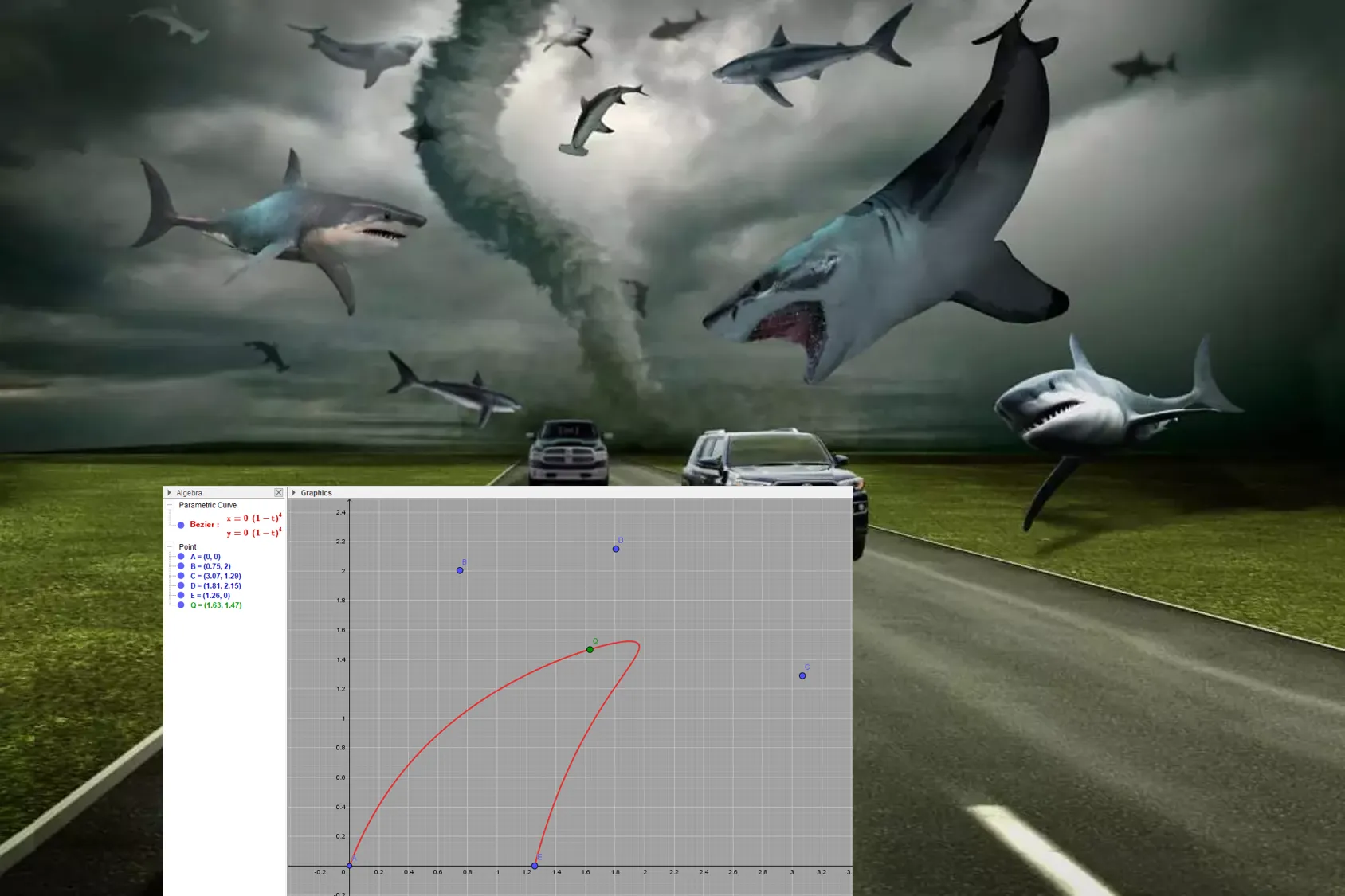 Movie poster for Sharknado, a 2013 science-fiction disaster film featuring a tornado filled with sharks.